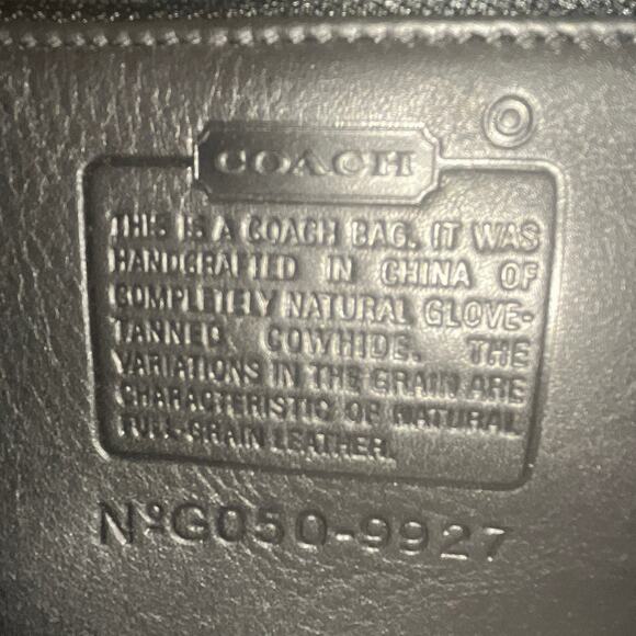 NEW Vintage Coach Willis Bag 9927 Black Leather Nickel Hardware 2005 - Picture 8 of 10